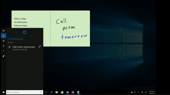 A screenshot of the sticky notes app on Windows.