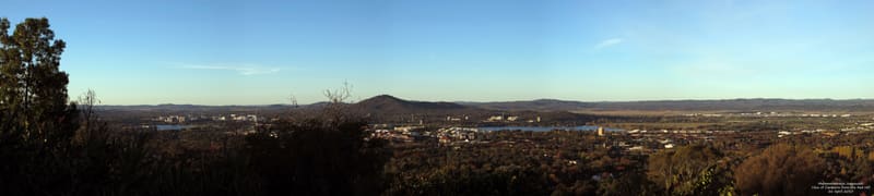 View of Canberra from Red Hill